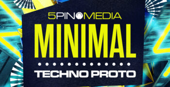 Minimal Techno Proto cover artwork for sample pack by 5Pin Media (©5Pin Media Limited)